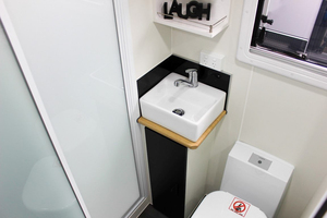 Luxury Off Grid Pop Top Caravan Camper Travel Trailer RV Mobile Home with <b>Kitchen</b> Bathroom Sleeping Space Adventure Touring Unit - Product Image 4