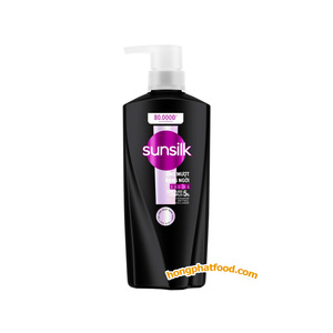 Black Shine Amino Acid <b>Shampoo</b> Smooth Gloss Hair Care Liquid Cleanser Concentrated Formula 354 ml Pump Bottle for Salon Retail - Product Image 1