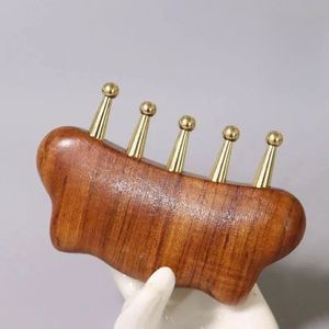 Outil de massage corporel en bois, masseur manuel de drainage lymphatique, rouleau anti-cellulite pour la taille, l'abdomen, les cuisses et les fesses - Product Image 1