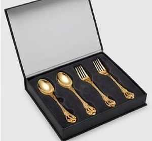 <b>Golden</b> <b>Cutlery</b> <b>Set</b> With Designer Handle Ideal For Home Restaurants Cafes And Hotel Use Daily Dining And Special Serving - Product Image 6