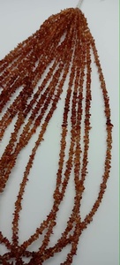 Saphir orange naturel poli, copeaux bruts non taillés, perles de 3*4mm à 4*5mm, pierres précieuses en vrac pour la fabrication de bijoux, fournitures d'artisanat, vente en gros - Product Image 4