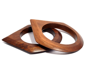 Bracelets en bois faits à la main, écologiques, de haute qualité, bijoux de créateur pour les occasions spéciales, avec diamants, par AFZA ENTERPRISES - Product Image 1