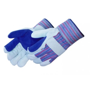 ถุงมือนิรภัยหนังวัวแบบแยกนิ้วของแคนาดาถุงมือทำงานผ้าฝ้ายแบบอุตสาหกรรมถุงมือป้องกันมือ - Product Image 2