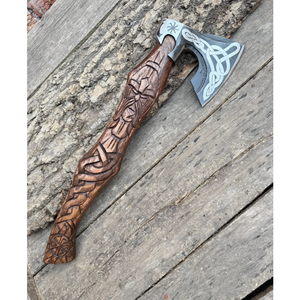 Hacha de Acero con Alto Contenido de Carbono de Grado Industrial, Mango de Madera de Fresno, Herramienta de Corte de Madera de Alta Resistencia LEGACY BLADES, Garantía de 3 Años - Product Image 3
