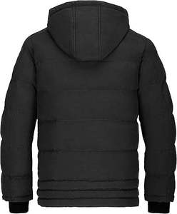 Men's Hooded <b>Winter</b> Puffer Jacket Windproof <b>Waterproof</b> Polyester Down Alternative Casual Outdoor <b>Coat</b> - Product Image 6