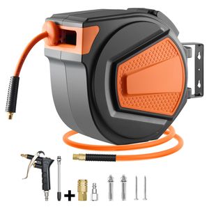 Avvolgitubo Ibrido Retrattile da 3/8 Pollici x 65 Piedi con Riavvolgimento Automatico, 6.6 Piedi Max, 300 PSI per Compressore d'Aria, Utensili Pneumatici, Accessori e Ricambi - Product Image 1