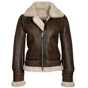 Veste en cuir pour femme, design tendance, veste en cuir unie pour femmes et filles, design OEM - Product Image 2