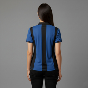 Camiseta polo de color sólido personalizada para mujer, tela cómoda, logotipo impreso en serigrafía, camiseta polo cómoda para damas - Product Image 2