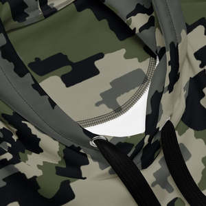 Sweat à capuche camouflage oversize épais unisexe, style streetwear décontracté, à manches longues, en mélange de coton et de polyester, basique - Product Image 5