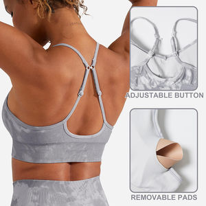 Nuevo Sujetador Deportivo Sin Costuras para Mujer, de Secado Rápido, para Gimnasio, Yoga, Ejercicio, con Cierre Trasero, Hecho en Pakistán - Product Image 3