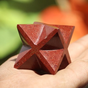Esfera de cristal de jaspe rojo, Bola de piedra curativa de 40-55mm para fuerza, conexión a tierra, meditación y decoración - Product Image 6