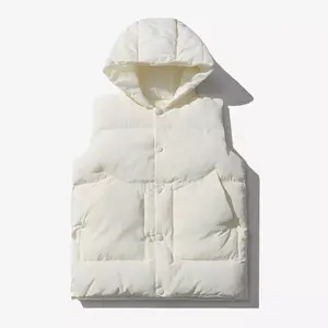 Veste d'hiver élégante pour homme, sans manches, légère, en duvet, confortable, respirante, logo personnalisé, haute qualité, vente en gros - Product Image 2