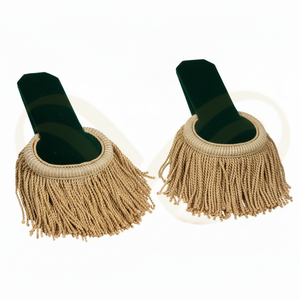 Epaulettes Personalizadas con Flecos Metálicos Dorados y Ajuste Regulable para Uso Ceremonial, Pliegues para Hombros - Product Image 3