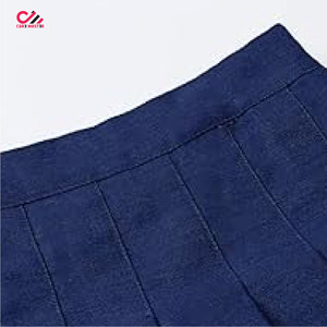 Jupe plissée scolaire de haute qualité pour filles, uniforme à carreaux, courte, en coton et laine, couleurs personnalisables, vente en gros - Product Image 2