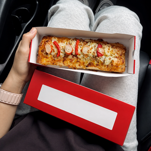 Wholesale Eco-Friendly Biodegradable Food Grade Custom Print Single Slice <b>Pizza</b> <b>Box</b> Cardboard Slide Drawer Rectangle Takeaway - Product Image 2
