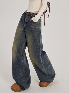 Women's <b>Boot</b> Cut Cotton Denim Jeans-Regular Fit Eco-Friendly Vintage Style - Product Image 1