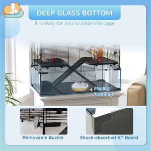 Modern Luxury Stainless Steel Pet Cage for <b>Small</b> Animals XL Size Hamster Cage Indoor Outdoor Use Custom Animal Size-Medium - Product Image 6