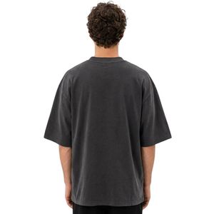 เสื้อยืดผู้ชาย 300 GSM ผ้าฝ้าย 100% สตรีทแวร์ ระบายอากาศดี ทรงหลวมไหล่ตก แขนครึ่งตัว สไตล์ลำลอง - Product Image 2