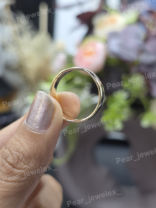 Minimalist <b>Plain</b> Wedding Band 925 Silver High Polished Mirror Finish Smooth Dome <b>Ring</b> Promise Engagement Men's Band - Product Image 3