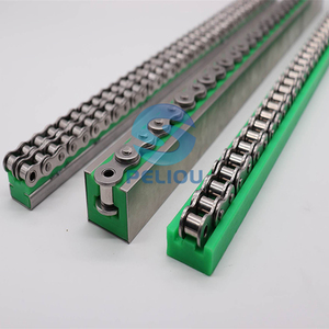 Tùy chỉnh băng tải trượt băng tải màu xanh lá cây con lăn nhựa uhmw tuyến tính chuỗi hồ sơ băng tải <span class=keywords><strong>uhmwpe</strong></span> hướng dẫn theo dõi đường sắt - Product Image 1