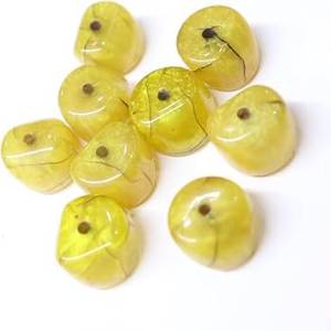 Cuentas Redondas de Resina Marrón Ecológicas Sueltas para la Fabricación de Joyas Hechas a Mano, Tamaño Personalizado Disponible - Product Image 1