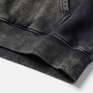 New Design Men <b>Sun</b> Faded Hoodie Vintage Casual Pullover Sweatshirt Loose Fit Acid Washed Streetwear Hoodie For Online Sale - Product Image 4