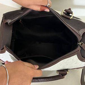 Sacs de voyage en cuir de vachette de qualité supérieure, personnalisés, style western, grande capacité de 15 pouces, motif floral, pierre turquoise, sac de week-end - Product Image 6