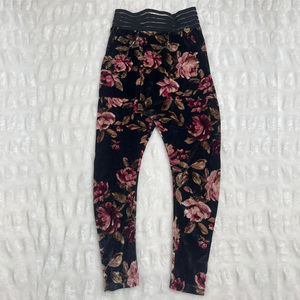 Cute Booty <b>Women</b> Lounge Roses Suede Unique Baggy Leggings <b>Harem</b> Trousers <b>Pants</b> - Product Image 2