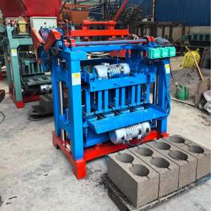 Mesin pembuat bata berongga 2 lubang 110v, mesin pembuat blok beton mesin bata pembuatan kecil - Product Image 2