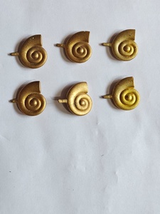 Composants de boucles d'oreilles en forme de cercle couleur or avec boucles latérales à motif géométrique, vente en gros - Product Image 2