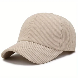 Casquette de baseball en velours côtelé avec sangle réglable, couleur unie, couleurs personnalisées, boucle dorée, unisexe, pour hommes et femmes, usage extérieur - Product Image 2