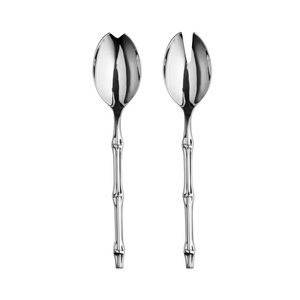 Servidor de Ensalada de Acero Inoxidable de Lujo con Mango en Forma de Rama Dorada, Elegante Detalle de Mariposa, Juego de Cuchara y Tenedor para Servir, Utensilio Creativo - Product Image 2