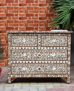 Best Quality Modern Farmhouse Eco-Friendly Bone Inlay White Light Green <b>6</b>-<b>Drawer</b> Dresser Chest <b>Drawer</b> Living Room Decoration - Product Image 5