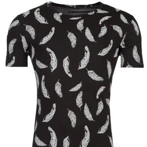 เสื้อยืดผ้าฝ้าย100% ลำลองสำหรับผู้ชายคอกลมแขนสั้นพิมพ์ลายเสื้อเชิ๊ตเสื้อยืดซักไว้ล่วงหน้าพร้อมโลโก้ด้านหน้า - Product Image 4