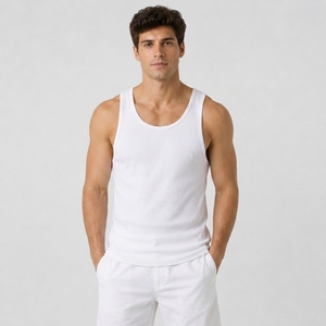 Camiseta Deportiva Ligera sin Mangas para Hombre, Informal, para Entrenamiento, Gimnasio, Fitness, Transpirable, Suave, Básica, de Verano - Product Image 4