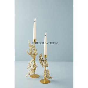 Most Fancy Unique Designer Gold Plated Finest Quality Metal Made Table Centerpiece Decorative Luxury <b>Candle</b> <b>Stick</b> Holders - Product Image 4