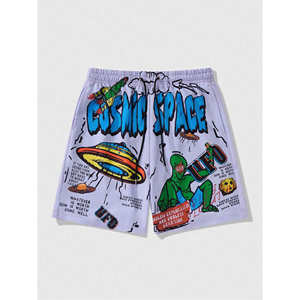 Shorts de Playa para Hombre, Cintura Media, Secado Rápido, 100% Algodón Ecológico, Cierre Elástico en la Cintura, Bolsillo, Traje de Baño Sólido para Gimnasio, Tallas Grandes - Product Image 4