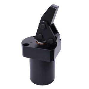 Cilindro de sujeción hidráulico Flowtek HLC-FAM-40-2 con montaje de brida superior para accesorios hidráulicos CNC y automatización de sujeción de piezas. - Product Image 5