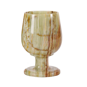 Copas de Vino Cortas de Mármol Ónix Verde Sombreado, Modernas y de Gran Formato, con MOQ Bajo, Precio al por Mayor - Product Image 6