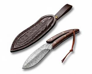 Handcrafted Damascus Steel <b>Folding</b> <b>Desk</b> Slicer Wood Handle Compact Office Tool - Product Image 6