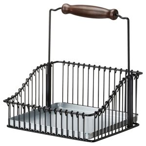 Panier de rangement compact en métal pour serviettes, idéal pour les petites tables à manger, comptoirs de cuisine, restaurants, cafés, hôtels et usage domestique - Product Image 6