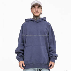 Sudadera con Capucha para Hombre, Estilo Vintage, Lavada al Ácido, 400G, de Algodón Grueso, Venta Caliente de Fábrica - Product Image 2