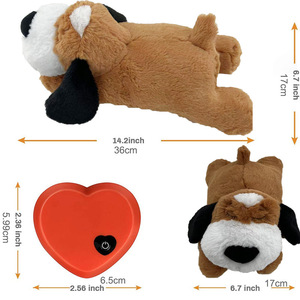Alívio da Ansiedade e Auxílio Calmante para Pets - Brinquedo Confortante para Treinamento Comportamental, Brinquedo de Pelúcia com Batimento Cardíaco para Cães - Product Image 5