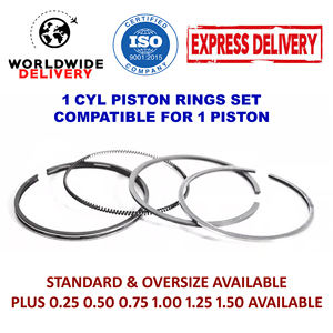 Nouvel ensemble de segments de piston standard de 84,80 mm pour Opel, compatible avec les modèles 40432310 (PC) 9-3531-00 (NE) 011 66 N0 - Product Image 2