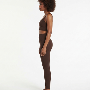 Conjunto de Yoga de Cintura Alta de Secado Rápido para Mujer: Leggings y Sujetador Deportivo con Cuello Cuadrado, Ropa Transpirable para Gimnasio y Correr, Novedad 2026 - Product Image 5