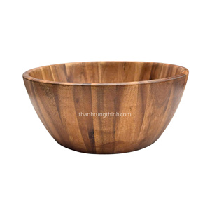 Bol en bois naturel de haute qualité, plusieurs tailles, motifs variés, lavage à la main uniquement, écologique, antibactérien, fabriqué au Vietnam - Product Image 2