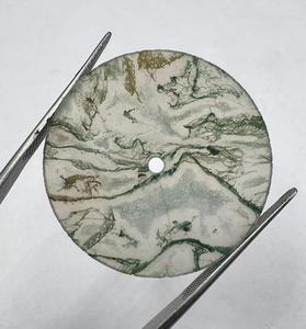 Esfera de Reloj de Ágata Musgosa Natural de 31.50mm y 0.70mm, Piedra Dendrítica Verde, Esfera de Reloj Personalizada de Lujo - Product Image 3