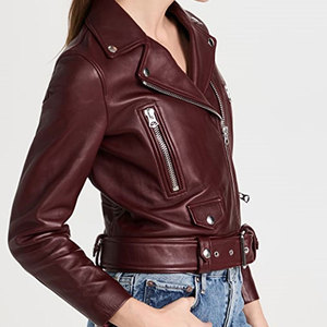 Veste en cuir pour femme, coupe confortable, finition de qualité, usage quotidien, style vintage. - Product Image 2