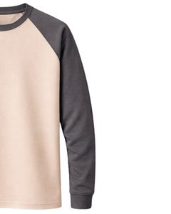 Custom Mens Raglan Jersey Long Sleeve T Shirt Cotton Polyester Crew Neck Casual Contrast Sleeve <b>Baseball</b> <b>Tee</b> OEM Apparel Supply - Product Image 4