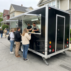ACB Customized Square Towable Pasta Doner Kebab Food Trailer Modern Food Truck Trailer with Fully Equipped Kitchen with Sticker - Product Image 4